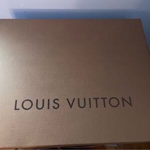Louis Vuitton large box, dust bag and shopping bag